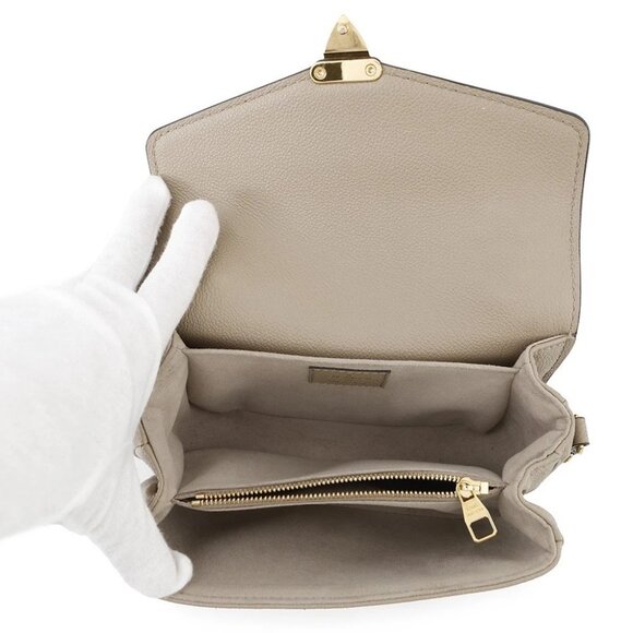 LOUIS VUITTON Pochette Metis EW Monogram Empreinte Leather Tourterelle Claim... - Picture 7 of 15